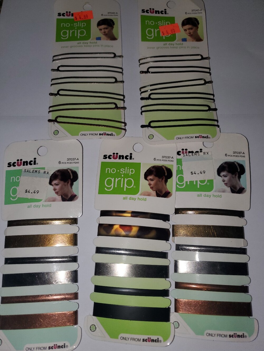 5 Pks Scunci Hair Clips
